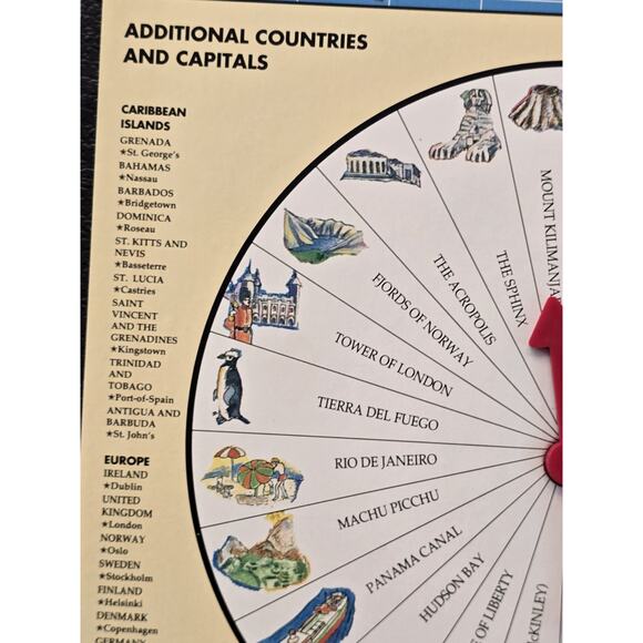 Nostalgic 90s' Carmen San Diego COMPLETE Playing Pieces University Games 1992 - Picture 9 of 14